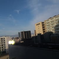 昨日夕方大阪天王寺区南の空に壮絶地震雲。