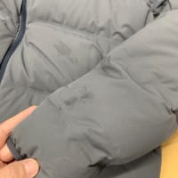 【Marmoto】シームレスダウン、【ラーメンスープのシミ】を落としてふっくら仕上げました。