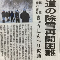 雪崩で温泉地が孤立