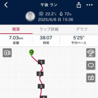 ランニング16km(トータル) 25.4.8