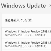 Windows 11 Canary チャンネルに Build 27891.1000 が配信されてきました。