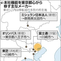 いすゞは横浜、浜ゴムは平塚、東芝、富士通は川崎、オリンパスは八王子：相次ぐ「有名メーカー」の「東京都心本社離れ」