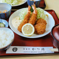 「かつ源」さんでヒレ・エビ定食！ボリューミー