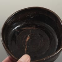 志戸呂焼半筒茶碗