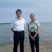 武知実波 日本サーフィン連盟 副理事長 就任祝賀・辰巳ビーチクリーンイベント（７／６）★LES