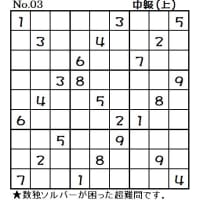 ◆0708◆「初級・中級・中級(上)・上級・名人」5問整いました。【魔方陣】