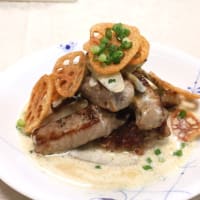 ジャージャー素麺＆豚肉の牛蒡ソース
