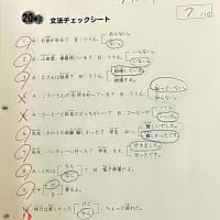日本語教師（62才から）　文法小テスト