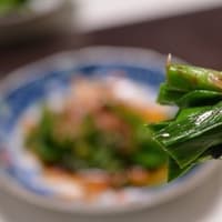 納豆飯に旬のニラも