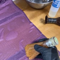 【鮫小紋】お着物の【丸洗い】を行いました。
