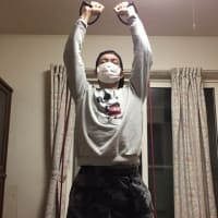 家トレ日記 チューブを使った肩トレーニング2