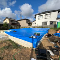 七ヶ浜の家　大工工事終盤