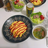 4月16日　オムライス定食飲酒。