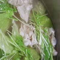 1月14日　　塩生姜スープの豚ばらレタス鍋定食