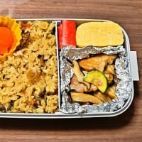 今日の手作り弁当（炊き込みご飯の焼鳥弁当）（2025年6月25日）
