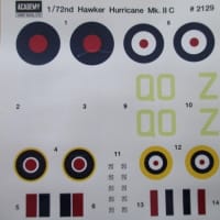 ACADEMY 1/72 ホーカーハリケーン Mk.ⅡC ①