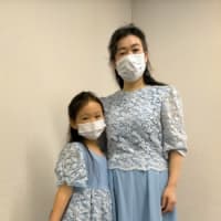 親子お揃いで入学式の服