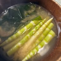 このひと月ほどで地物産「天然山菜」はおいしいところを進み楽しませてくれております。