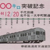 1950～1960年代の東京の地下鉄と都営交通の記念乗車券