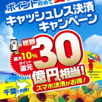 千葉県キャッシュレス決済キャンペーン!最大10%ポイント還元!2025年8月1日~8月17日まで