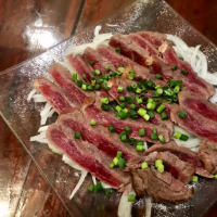 今日の晩ご飯！2/16 牛たたき