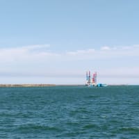 青い海と空と…大洗港第４埠頭
