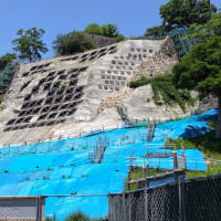 丸亀城石垣崩落復旧整備事業の状況2024