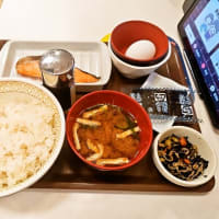 すき家（渋谷円山町店）で鮭たまかけ朝食＋ごはん大盛（2025年7月4日）