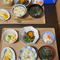 根菜と大豆製品　助産院は和食でごはん