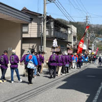 4月14日(日)、長野県小川村、武部八幡宮例大祭