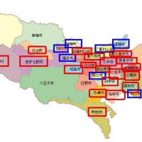 多摩88  進捗図（赤は終了、青は札所がない市町村）