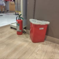 消火バケツを見た