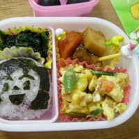 お顔のおにぎり 幼稚園児のお弁当