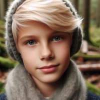 3209👧🏼【Beautiful eyes and the blonde hair 】🧒🏼