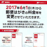 2017年６月１日郵便料金改定