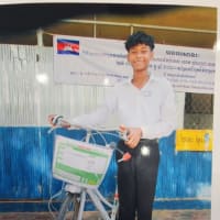 カンボジアの子どもに自転車プレゼント！！