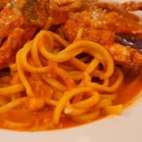 軽井沢プリンスショッピングプラザ「自家製生麺専門 プレミアム ポタパスタ カフェ リゾート」で渡り蟹のパスタと、ミカド珈琲でモカソフト。