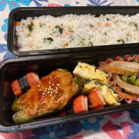 20210618 ピーマンの肉詰め弁当