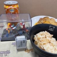 エビとタケノコの炊き込みご飯を作りました