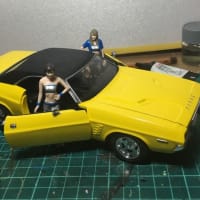 ⑦マイクロエース　ダッジチャレンジャーモーターライズプラモデルラジコン化