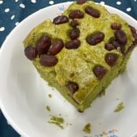 タンドリーチキン　＆　あずきと抹茶の蒸しケーキ