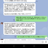 国際ロマンス詐欺に遭いました。ブラウンレンバート博士その3