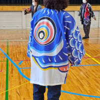 のぼり旗から はっぴが出来ました