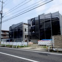 広島県福山市南蔵王町４丁目１・賃貸アパート「グランメゾンクレスト南蔵王Ⅰ・Ⅱ」新築工事３