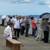 福井県庁屋上から眺望「地区老連、社会参加部会」企画・参加。
