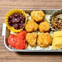 今日の手作り弁当（麦ごはんの唐揚げ弁当）（2025年6月19日）