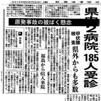 秋田県の二つの病院での被ばく検査の現状報告