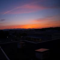 近所の夕焼け