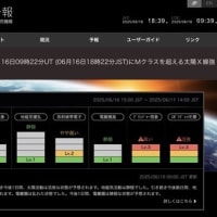 太陽フレア活発です