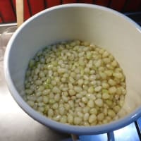 ラッキョウを漬け込んだ